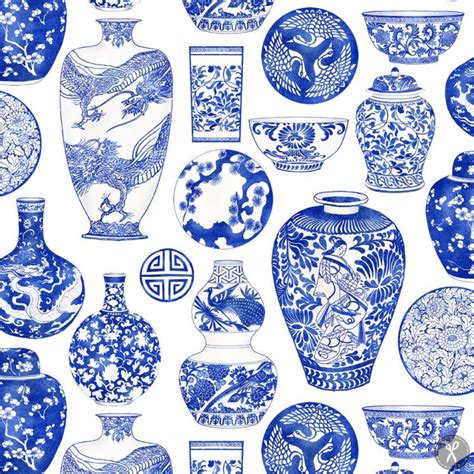 what are the blue designs on china called